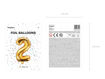 Picture of FOIL BALLOON NUMBER 2 GOLD 16 INCH